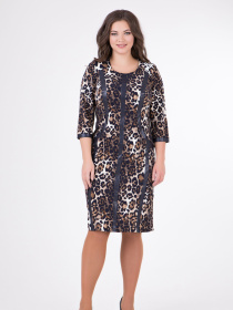 Платье миди All Posa модель ap1280p-tigrovj Фото
