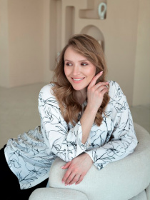 Блуза Nita модель sorochka-n1002-1-25-chorno-bla Фото