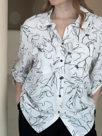 Блуза Nita модель sorochka-n1002-1-25-chorno-bla Фото