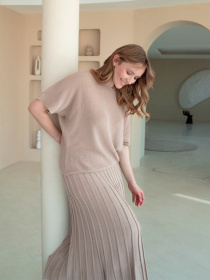 Юбка миди Nita модель yubka-n2300-25-pesok Фото