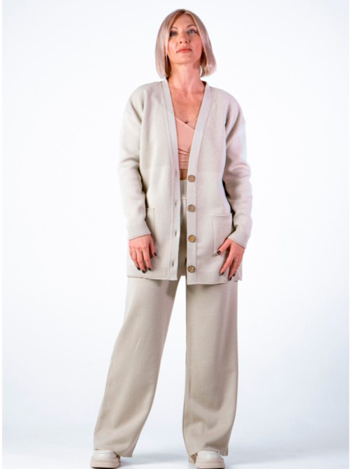 Кардиган Nita модель kardigan-zhemchug-bezhevij Фото