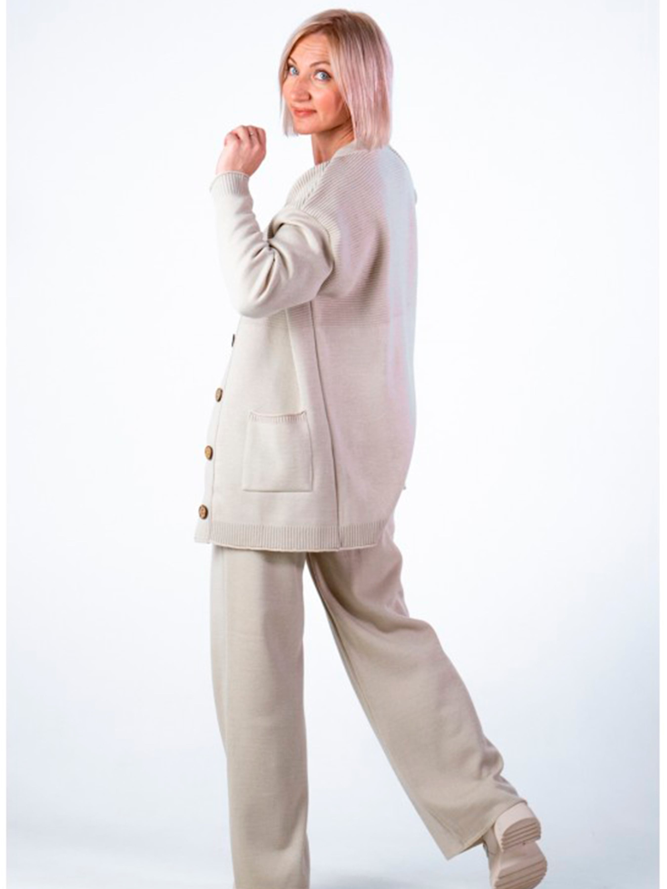 Кардиган Nita модель kardigan-zhemchug-bezhevij Фото