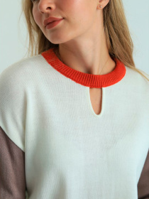 Джемпер Nita модель dzhemper-n2103-mokko-molochnij Фото