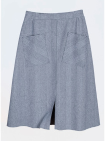 Юбка миди Nita модель yubka-n1302-24-diagonalx-seraq Фото