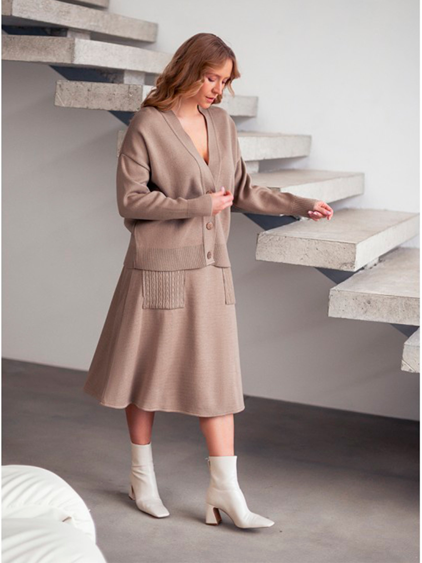 Кардиган Nita модель kardigan-nita-kakao-kapuchno Фото