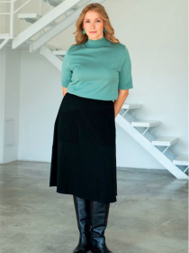 Юбка миди Nita модель yubka-n2301-1-24-chernaq Юбка миди Nita модель yubka-n2301-1-24-chernaq Фото