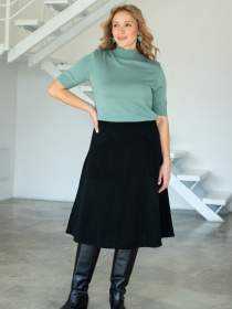 Юбка миди Nita модель yubka-n2301-1-24-chernaq Юбка миди Nita модель yubka-n2301-1-24-chernaq Фото