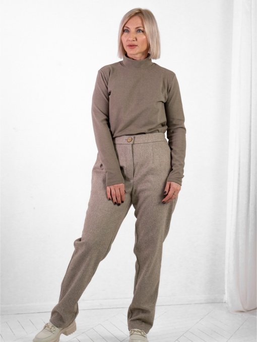 Повседневные штаны Nita модель bryuki-ayna-369-23-pesok-f Фото
