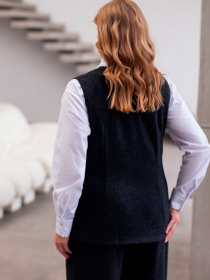 Класичний жилет Nita модель zhilet-antracit-antracit Фото