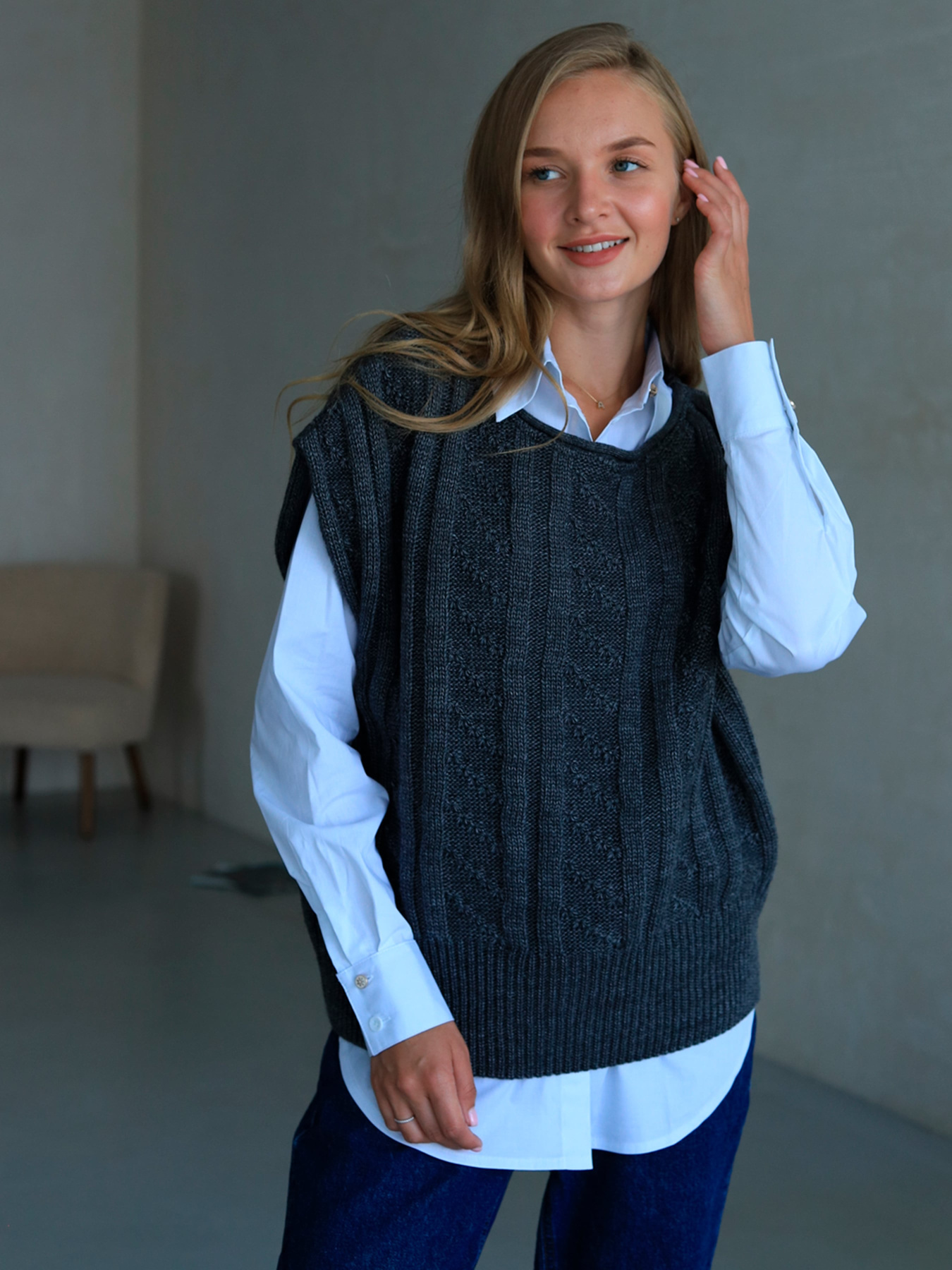 Жилет Nita модель zhilet-n2500-24-grafit Фото