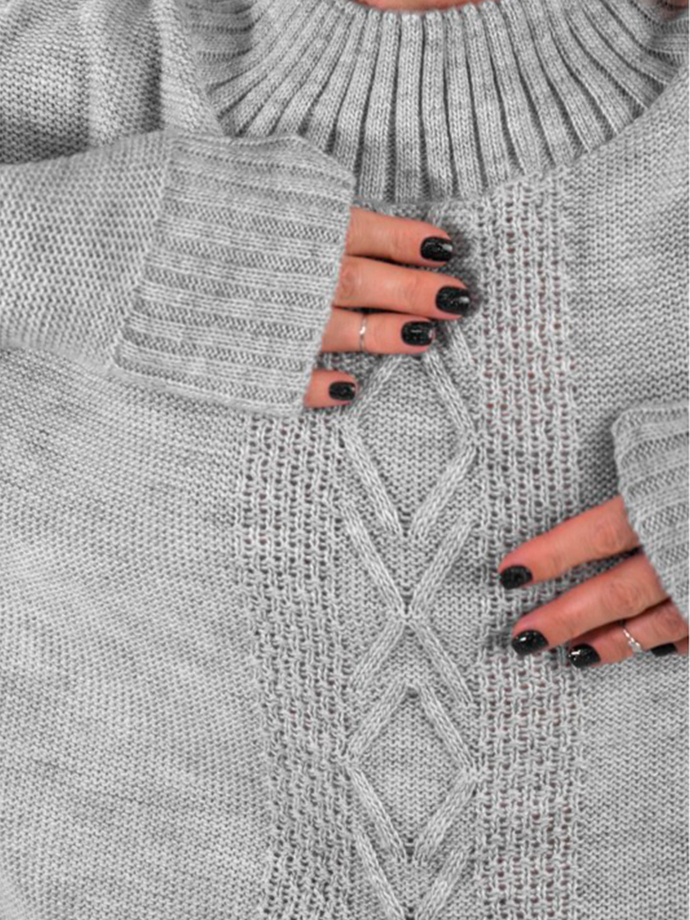 Свитер Nita модель sviter-nita-serebro-srij Фото