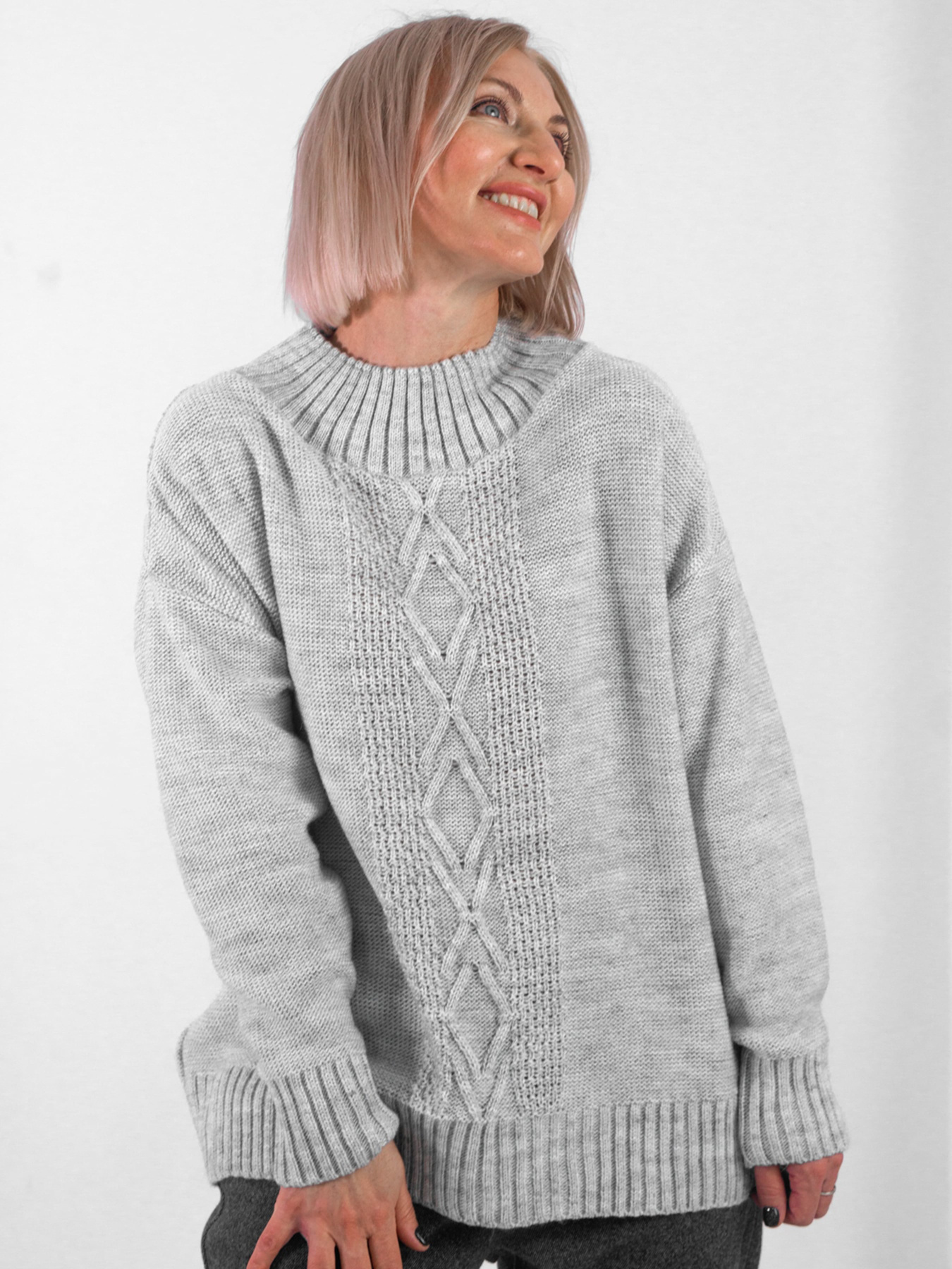 Свитер Nita модель sviter-nita-serebro-srij Фото