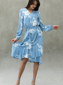 Сукня міді RiMari модель 2324-blakitnij-print Фото