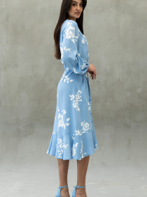 Сукня міді RiMari модель 2324-blakitnij-print Фото