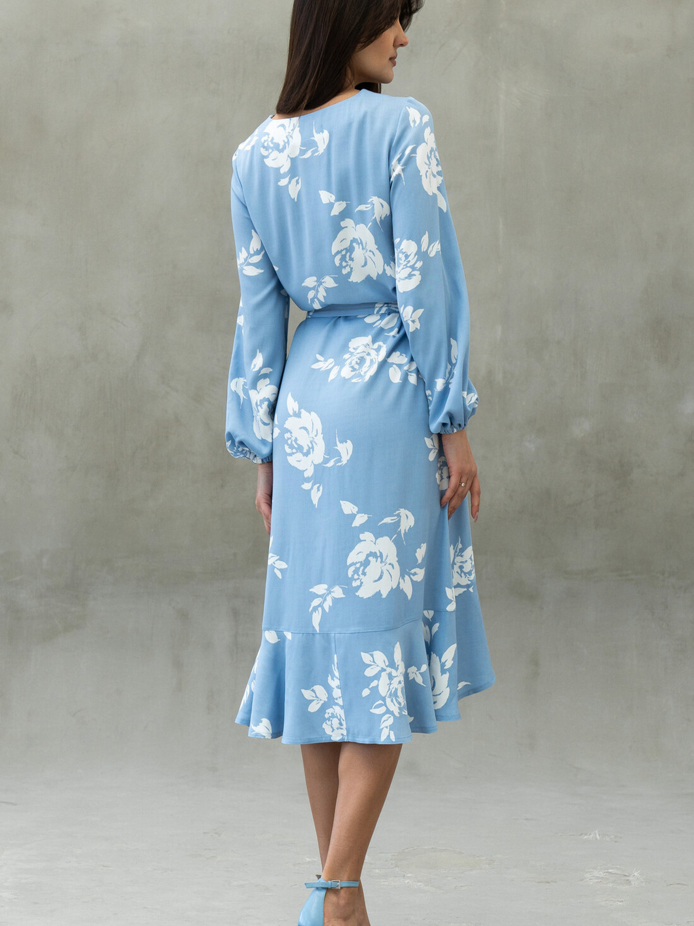 Сукня міді RiMari модель 2324-blakitnij-print Фото