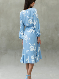 Сукня міді RiMari модель 2324-blakitnij-print Фото