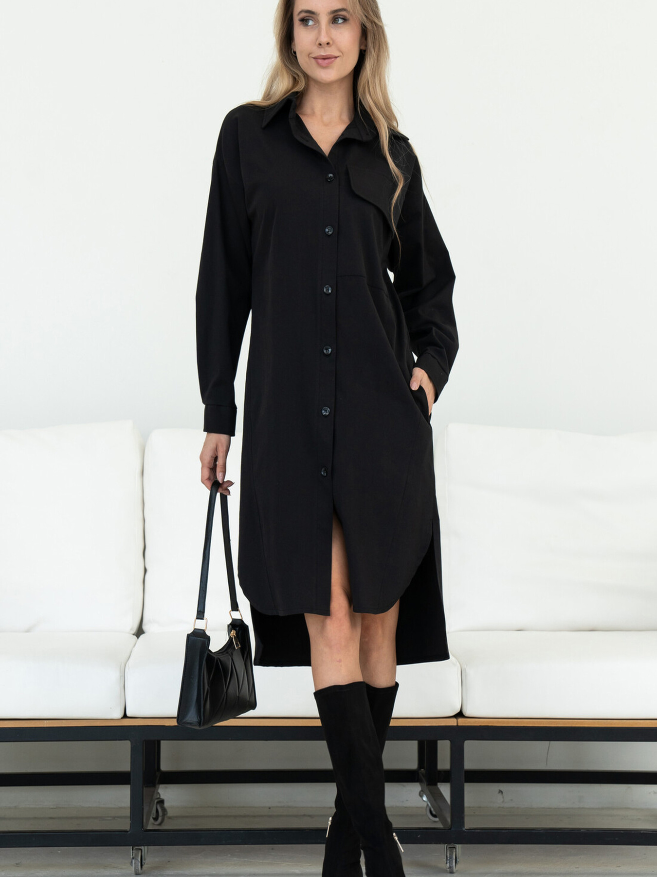 Платье миди RiMari модель 2224-chornij Фото