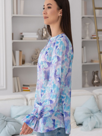 Блуза RiMari модель 0324-blakitnij-print Фото