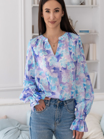Блуза RiMari модель 0324-blakitnij-print Фото