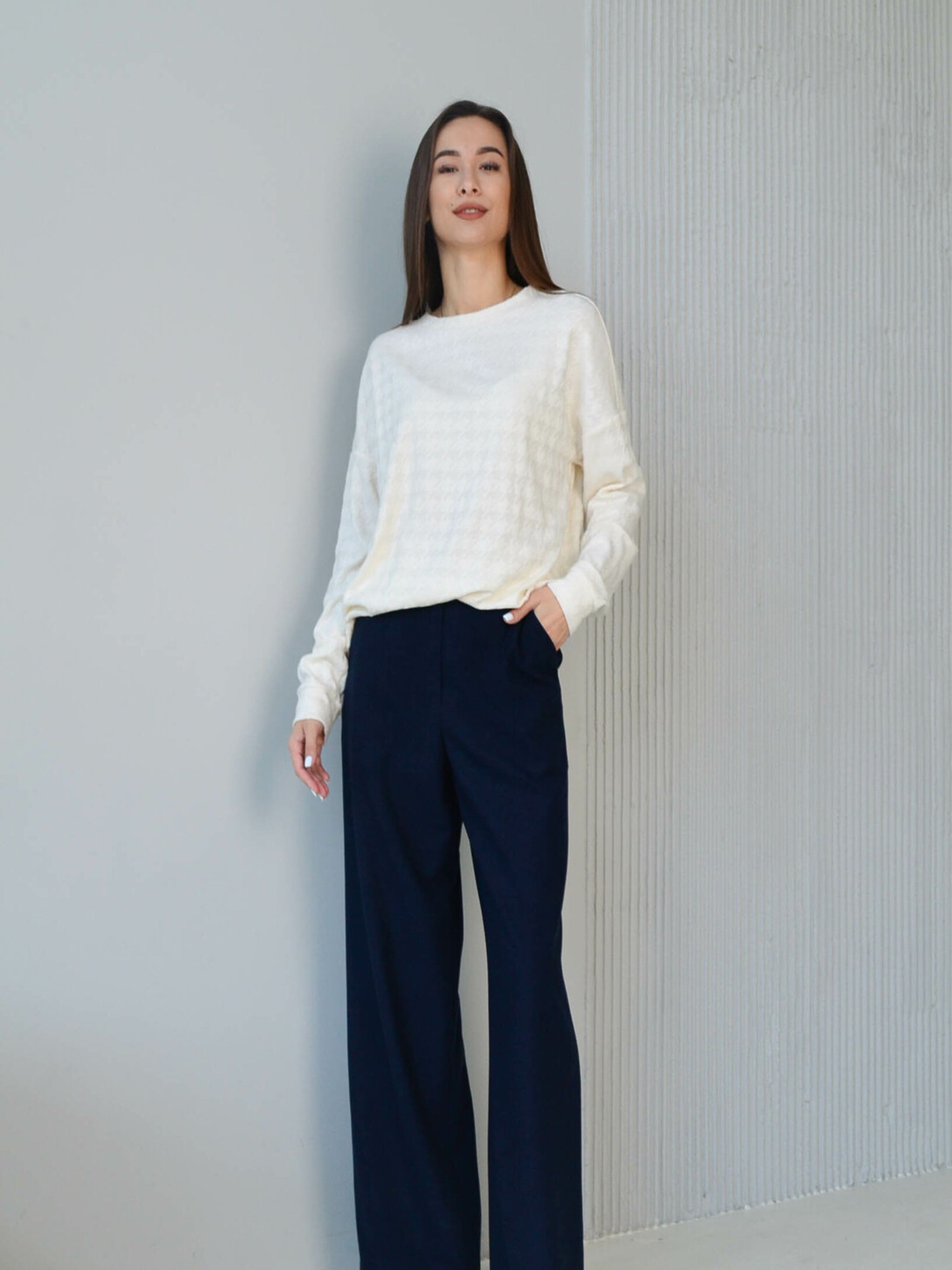 Бавовняні Жіночі Повсякденні штани RiMari  (03-temno-sinj) колір темно-синій