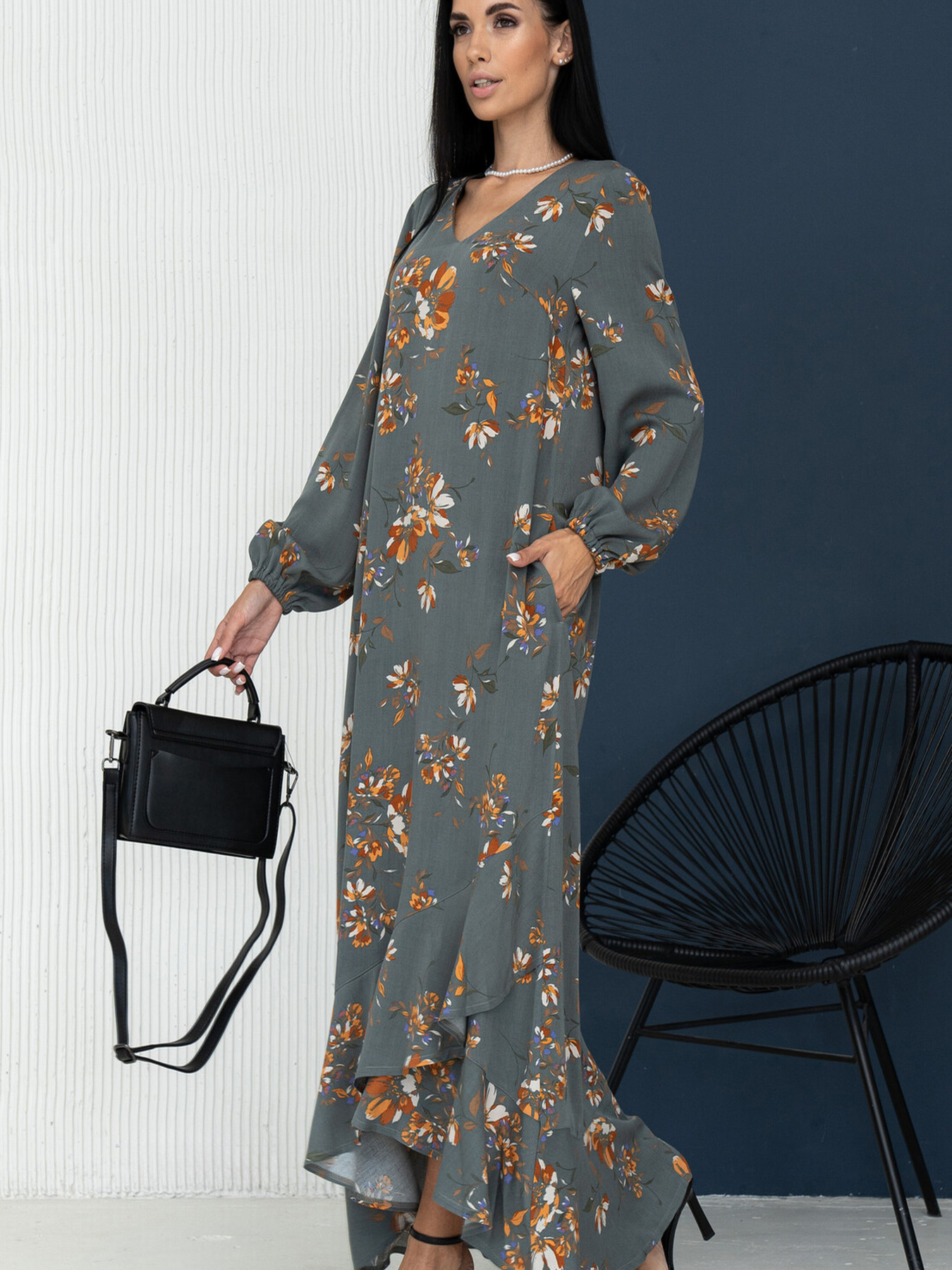 Платье макси RiMari модель 1123-hak-print Фото