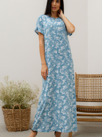 Платье макси RiMari модель 1721-dzhins-print Платье макси RiMari модель 1721-dzhins-print Фото