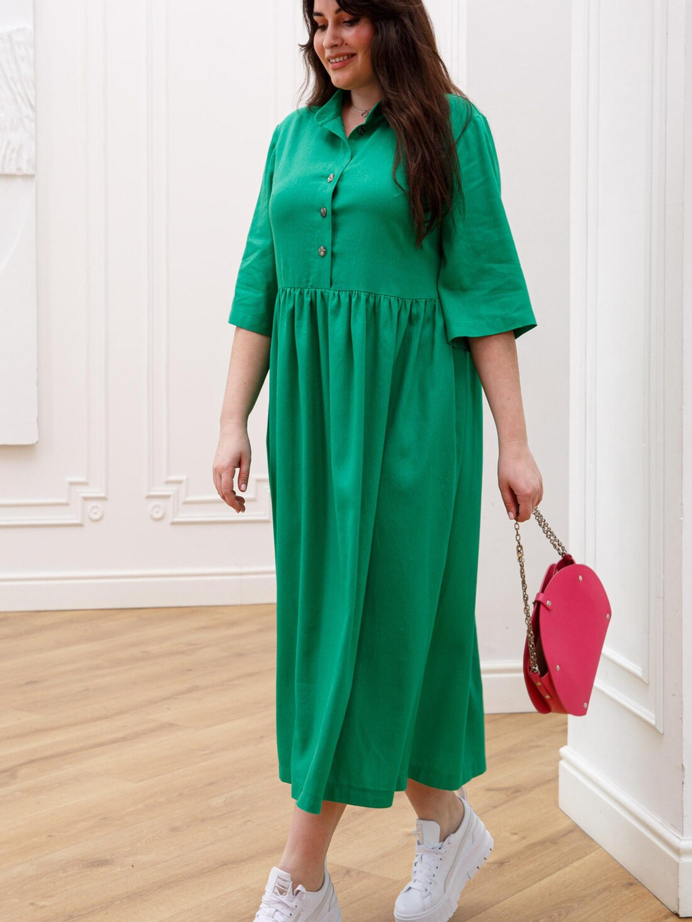 Платье миди RiMari модель 03-zelenij Фото