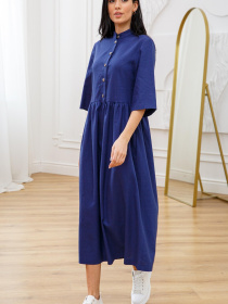 Платье миди RiMari модель 03-sinj Платье миди RiMari модель 03-sinj Фото