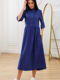 Платье миди RiMari модель 03-sinj Платье миди RiMari модель 03-sinj Фото