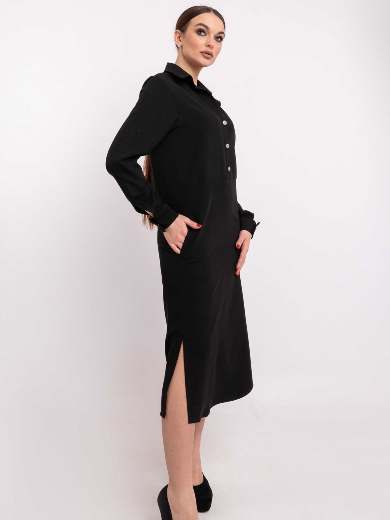 Платье миди RiMari модель 0520-chornij Фото