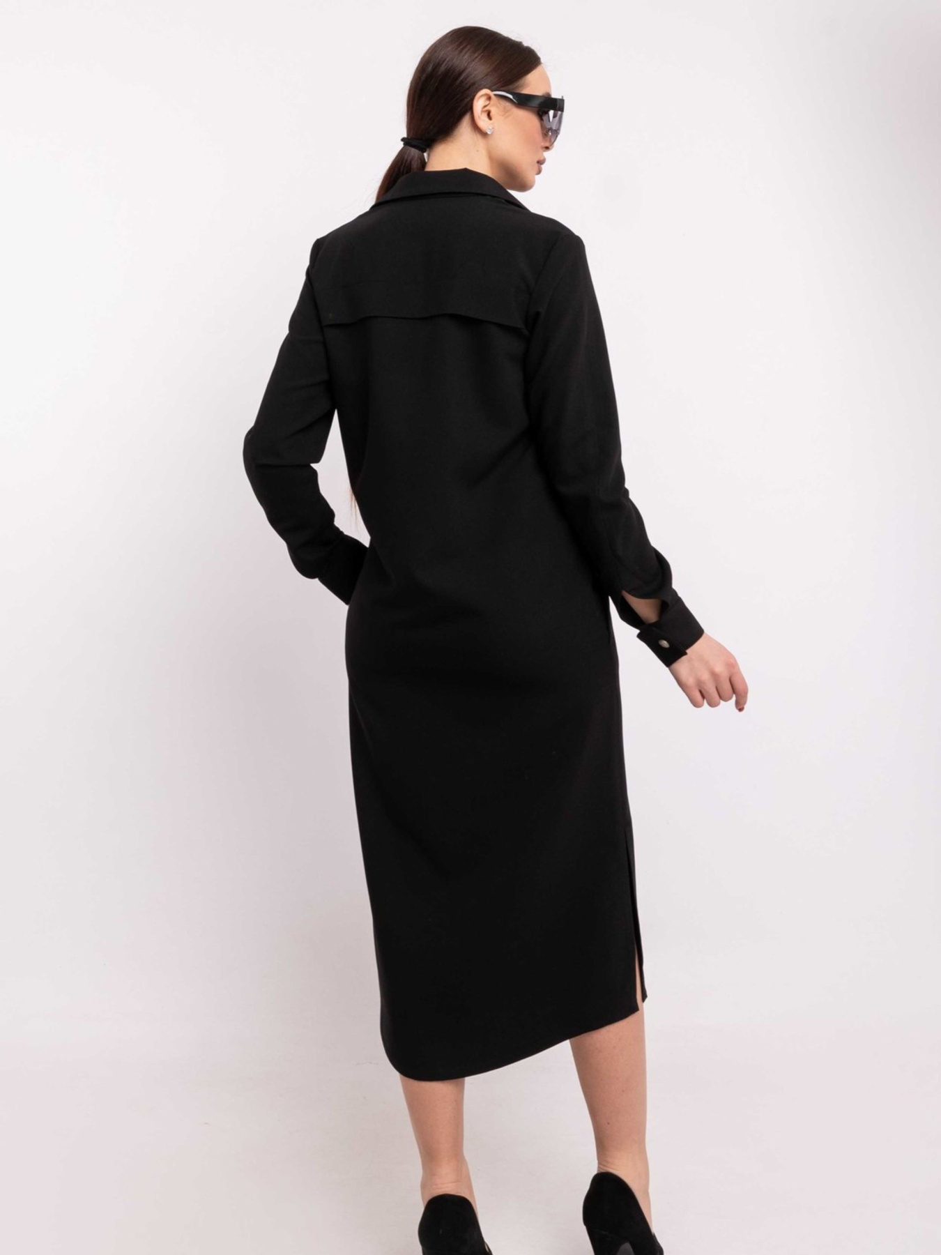 Платье миди RiMari модель 0520-chornij Платье миди RiMari модель 0520-chornij Фото