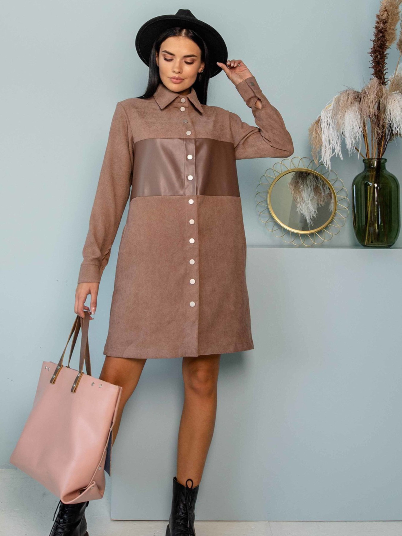 Платье мини RiMari модель 2821-kapuchino Фото