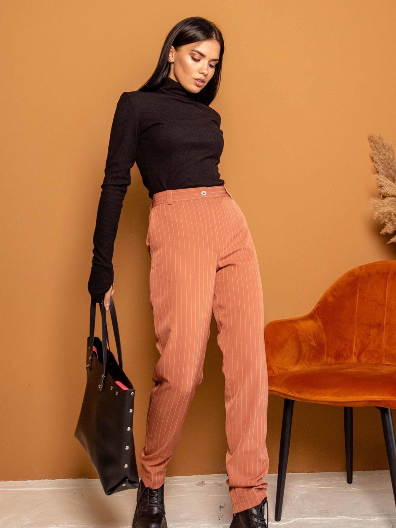 Повседневные штаны RiMari модель 0621-terakot Фото