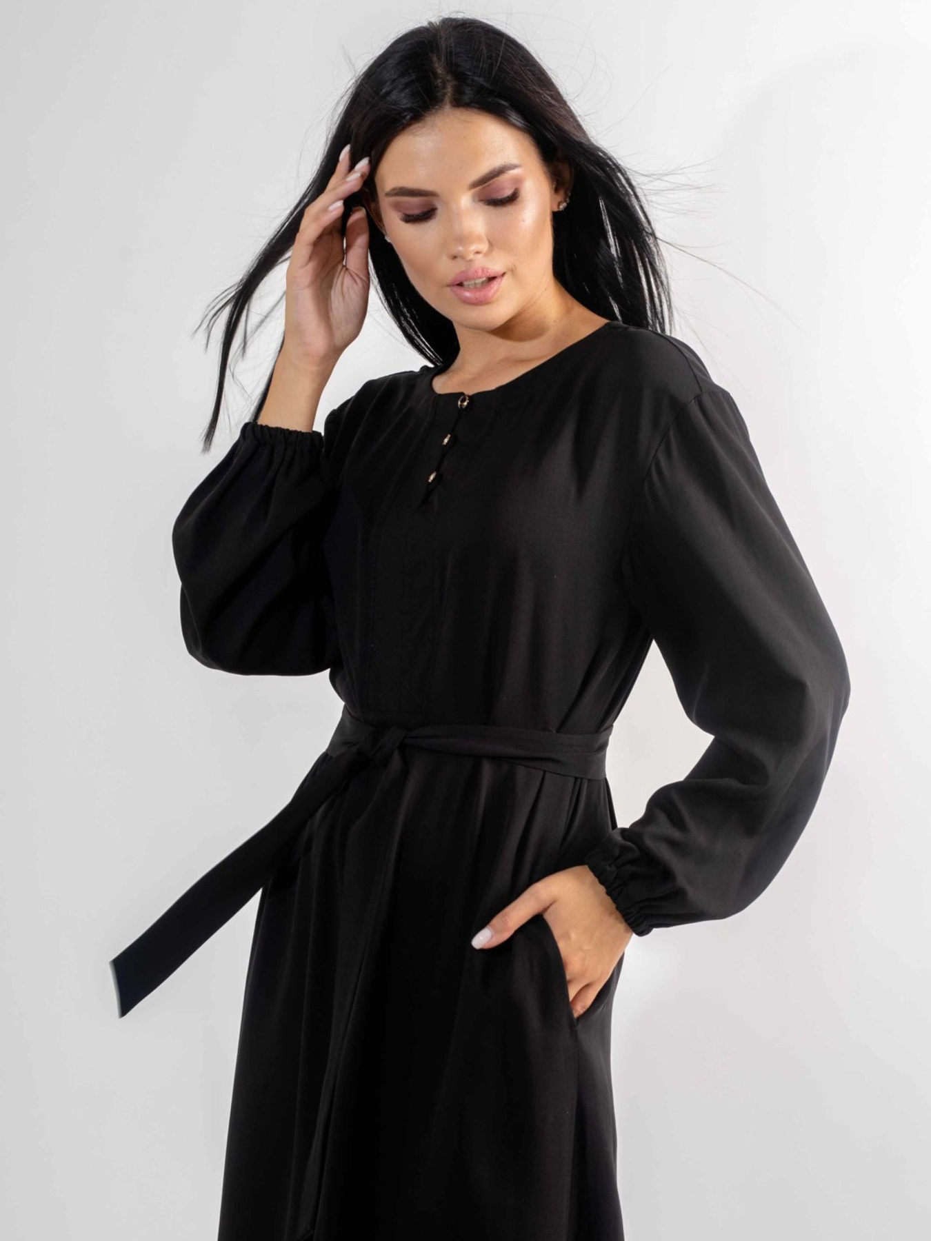 Сукня максі RiMari модель 0521-chornij Фото