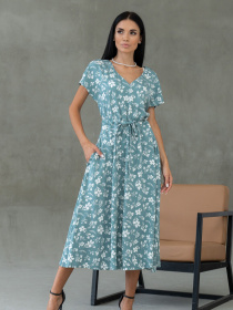 Сукня міді RiMari модель 1521-olivka-print Фото