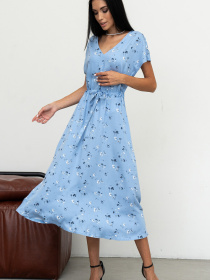 Платье миди RiMari модель 1521-blakitnij-print Фото