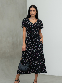 Сукня міді RiMari модель 1521-chornij-kvti Фото