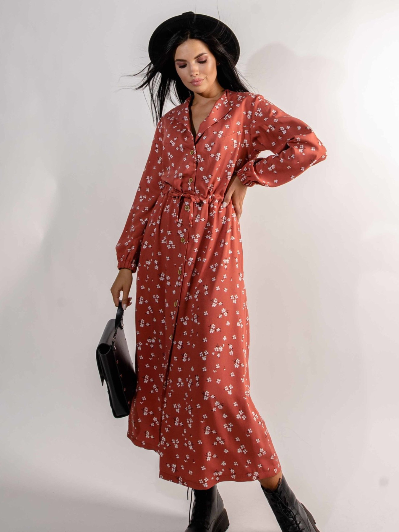 Сукня максі RiMari модель 2321-terakot-print Фото