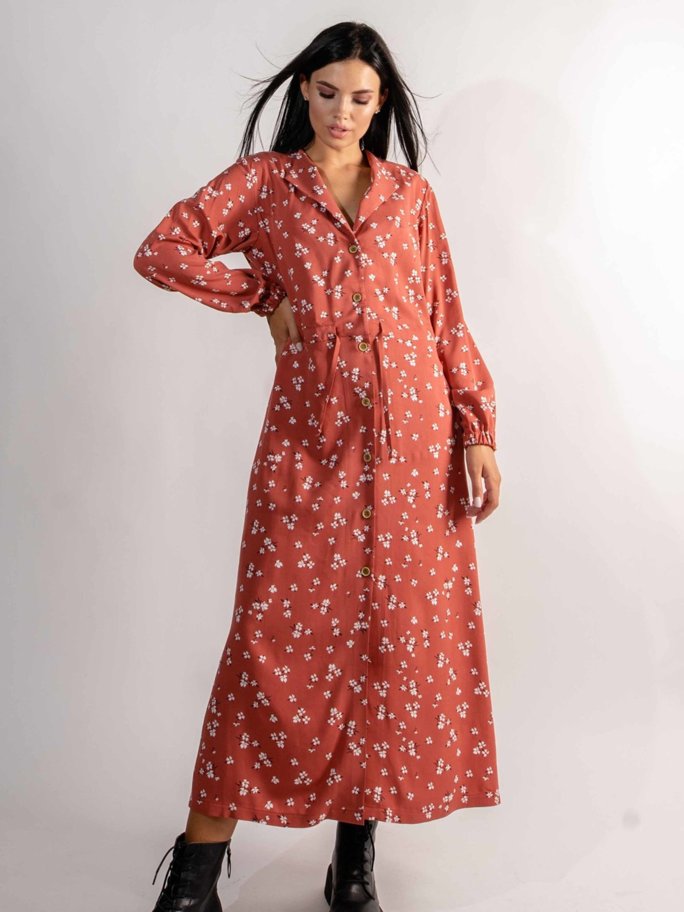 Сукня максі RiMari модель 2321-terakot-print Фото