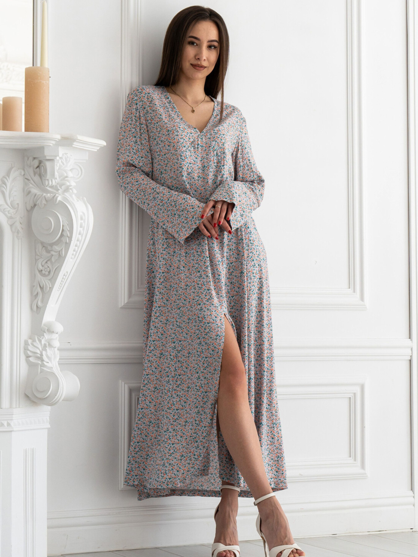 Платье макси RiMari модель 2121-srij-print Фото