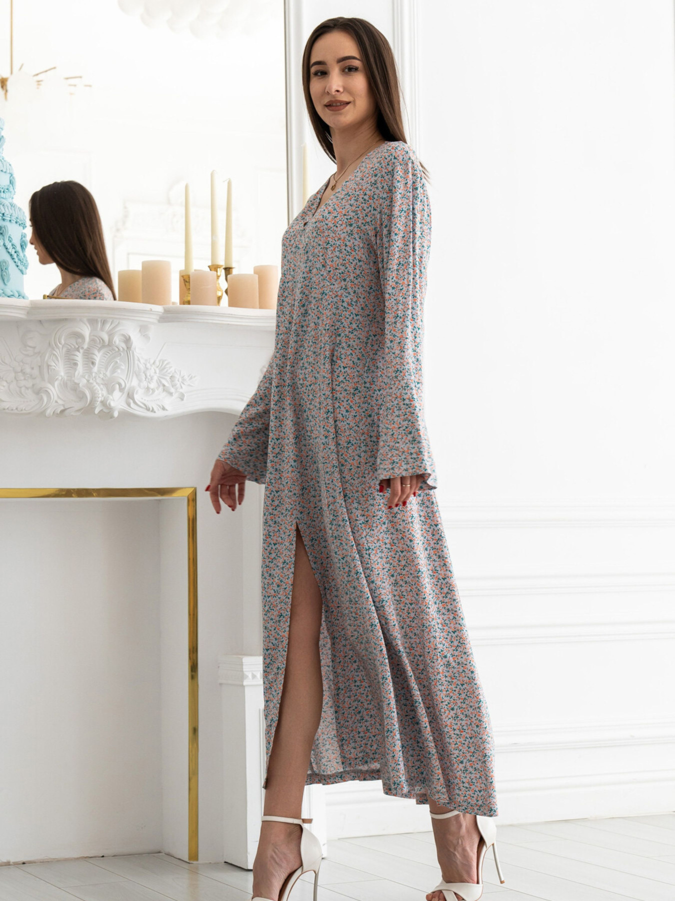 Платье макси RiMari модель 2121-srij-print Фото