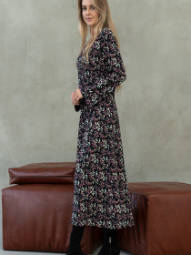 Платье макси RiMari модель 2121-chornij-z-rozhevim Фото