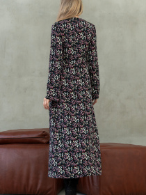 Платье макси RiMari модель 2121-chornij-z-rozhevim Фото