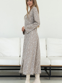 Платье макси RiMari модель 2121-sro-bezhevij Фото