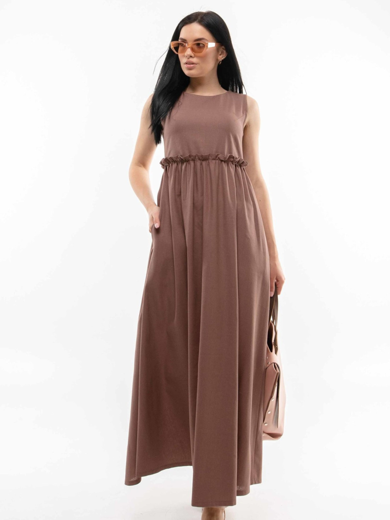 Платье макси RiMari модель 14-2-54-19-shokolad Фото