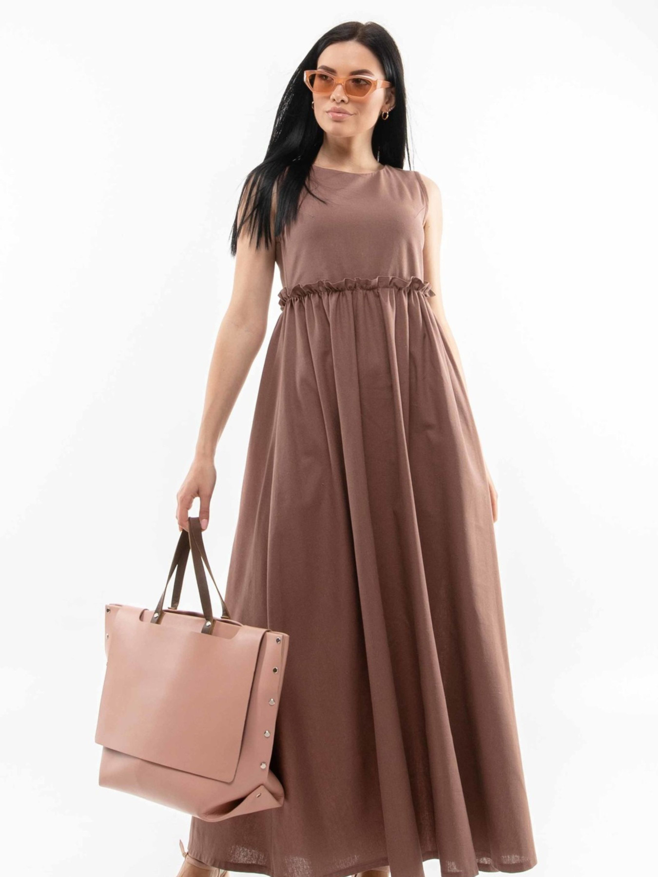 Платье макси RiMari модель 14-2-54-19-shokolad Фото