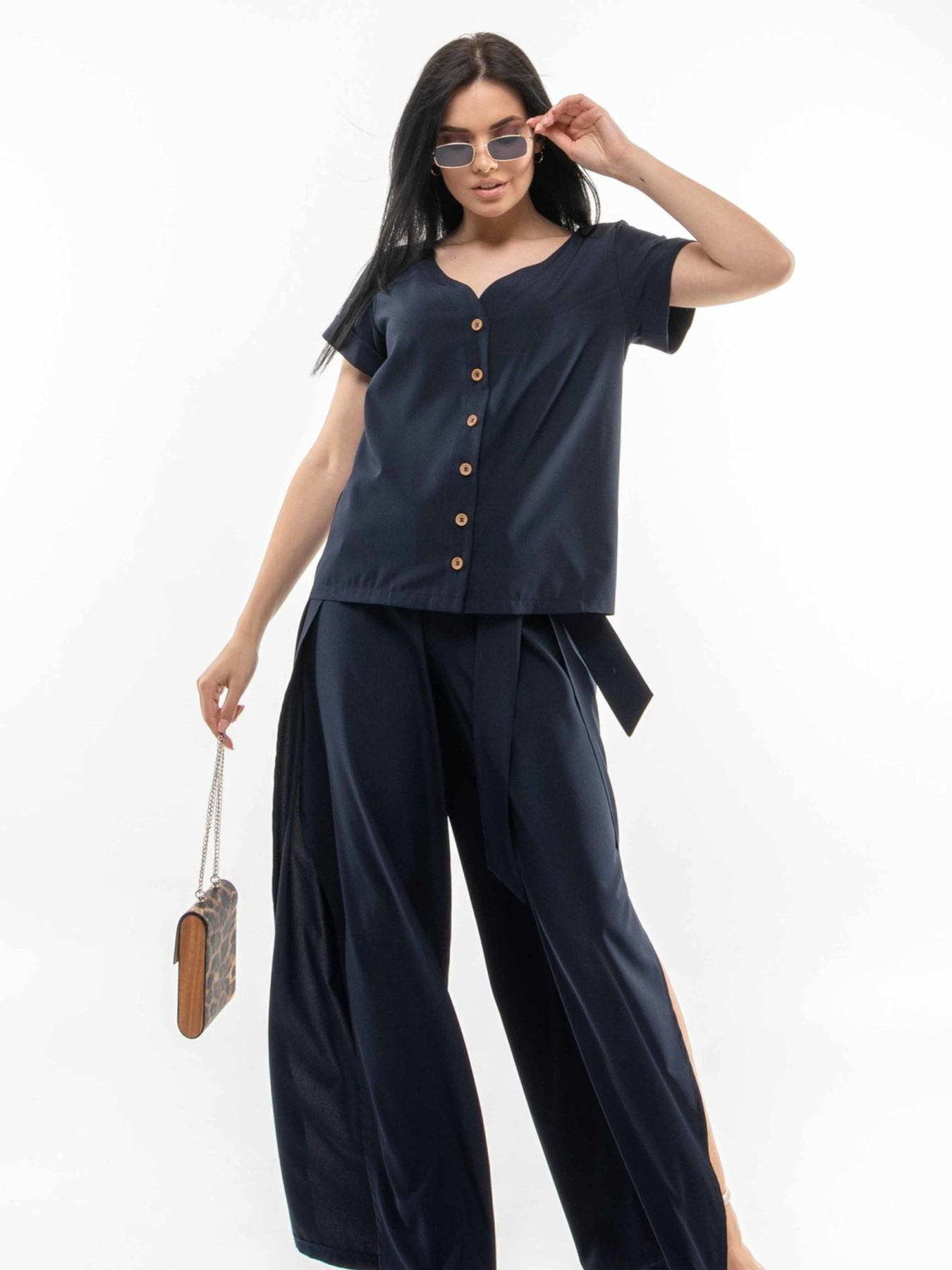 Блуза RiMari модель 0421-temno-sinj Фото