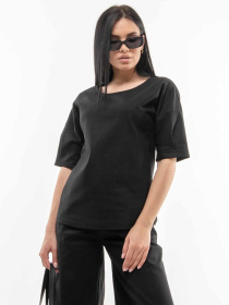 Блуза RiMari модель 0321-chornij Блуза RiMari модель 0321-chornij Фото