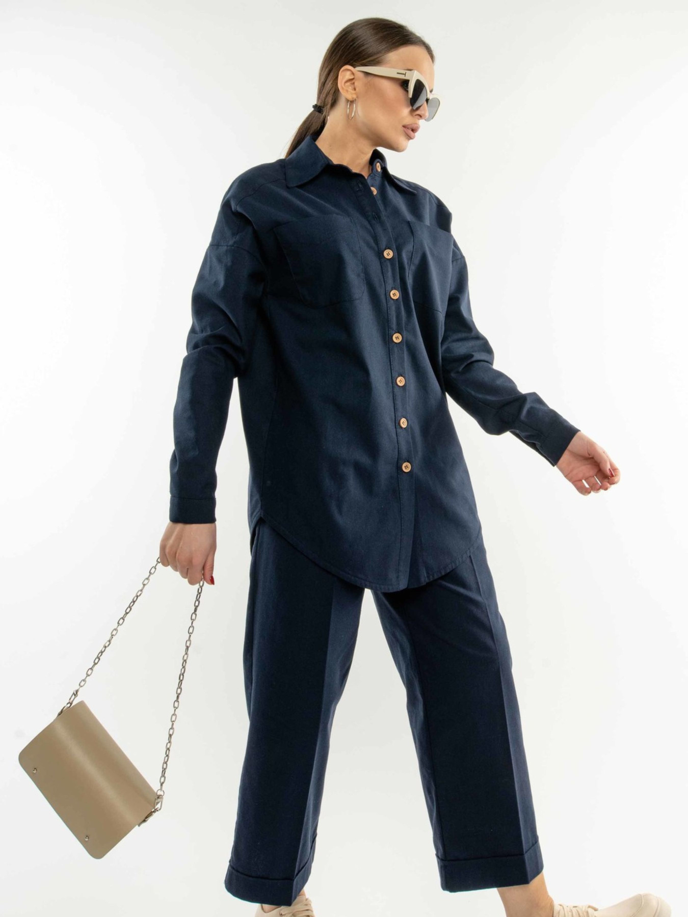 Кюлоты RiMari модель 0321-temno-sinj Фото