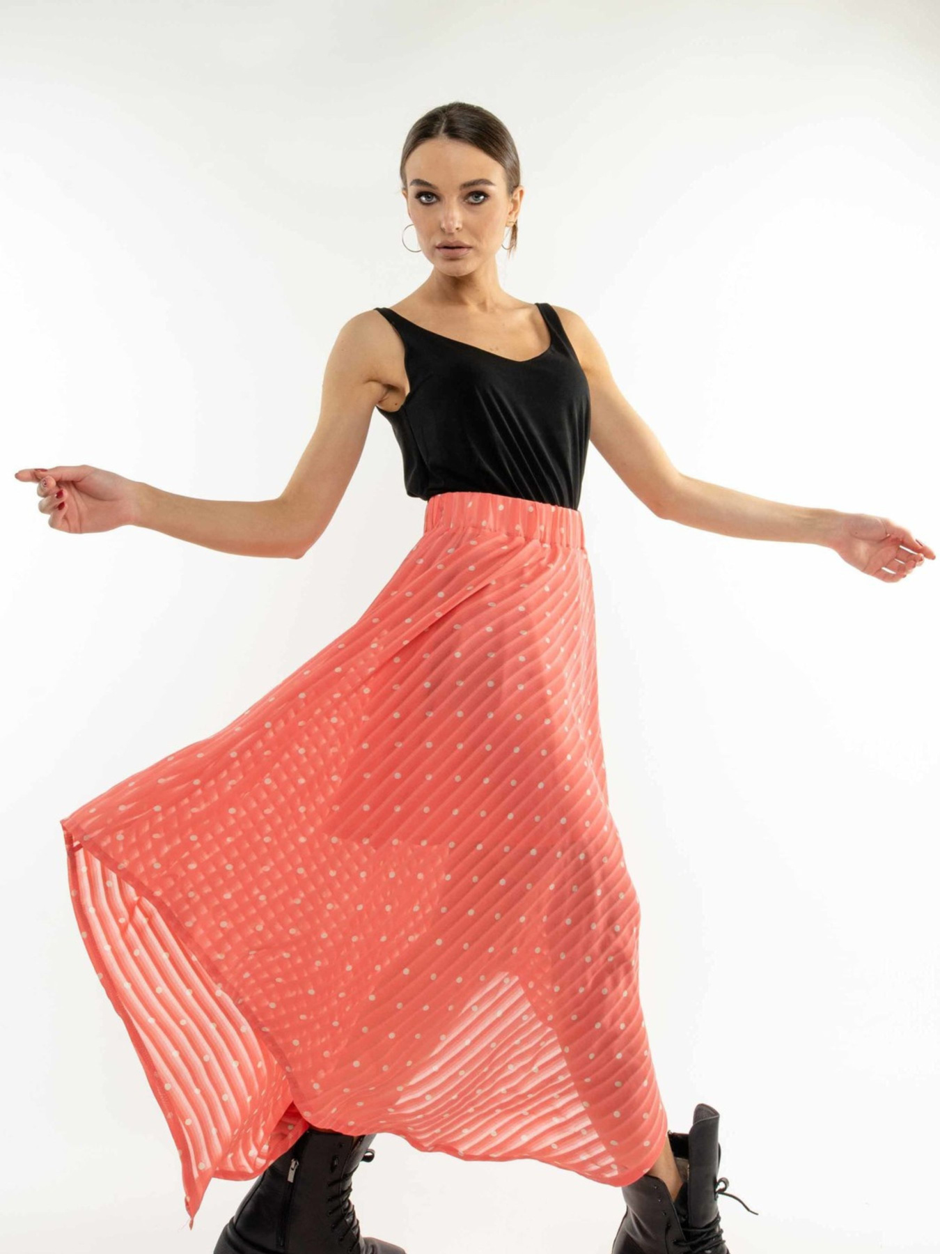 Юбка миди RiMari модель 0121-koral Фото